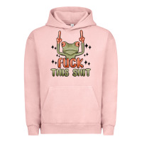 Pigment Salmon fuck this shit Urban Hoodie - MaliasSmallBusiness
