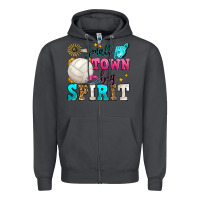 Smoke small town big spirit volleyball Zipper Hoodie - Zillion Design Studio
