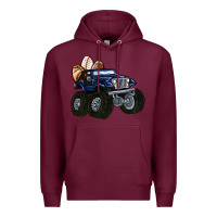 Burgundy easter sports Premium Hoodie - MaliasSmallBusiness