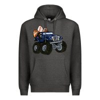 Charcoal Heather easter sports Premium Hoodie - MaliasSmallBusiness