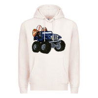 Pale Pink easter sports Premium Hoodie - MaliasSmallBusiness
