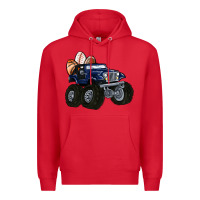 Red easter sports Premium Hoodie - MaliasSmallBusiness