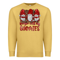 Antique Gold hangin' with my gnomies Premium Sweatshirt - JahusDesignShop