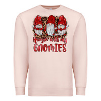 Pale Pink hangin' with my gnomies Premium Sweatshirt - JahusDesignShop