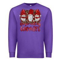 Purple hangin' with my gnomies Premium Sweatshirt - JahusDesignShop