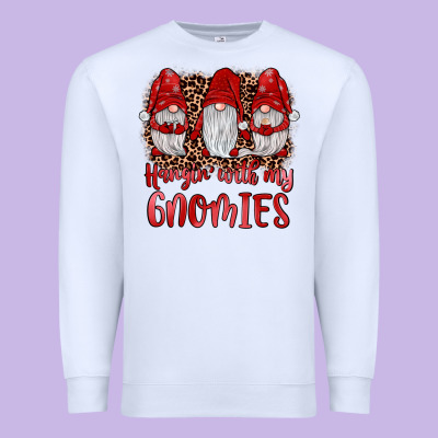 Hangin' With My Gnomies Premium Sweatshirt Designed By Jahusdesignshop