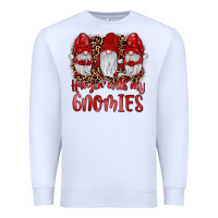 White hangin' with my gnomies Premium Sweatshirt - JahusDesignShop