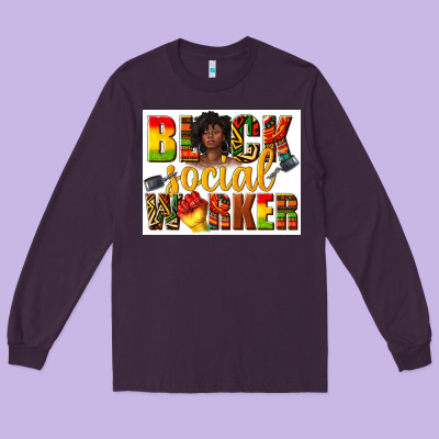 Long Sleeve Tee black social worker