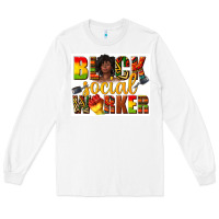 White black social worker Long Sleeve Tee - texasbilliewilder