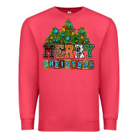 Cardinal merry christmas with christmas trees Premium Sweatshirt - AdoDesignShop