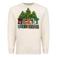 Sandshell merry christmas with christmas trees Premium Sweatshirt - AdoDesignShop