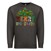 Smoke merry christmas with christmas trees Premium Sweatshirt - AdoDesignShop