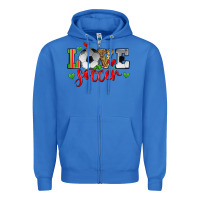 True Royal love soccer Zipper Hoodie - Zillion Design Studio
