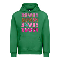 Emerald pink howdy howdy howdy Urban Hoodie - NancyCooperArtShop
