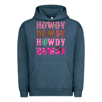 Pigment Midnight Navy pink howdy howdy howdy Urban Hoodie - NancyCooperArtShop