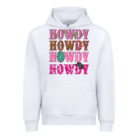 White pink howdy howdy howdy Urban Hoodie - NancyCooperArtShop