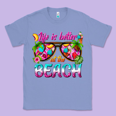 Life Is Better At The Beach Classic Tee Designed By Texasbilliewilder