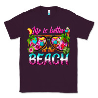 Plum life is better at the beach Classic Tee - texasbilliewilder