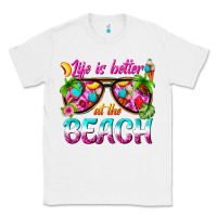 White life is better at the beach Classic Tee - texasbilliewilder