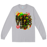 Moon Dust black vibes only Long Sleeve Tee - texasbilliewilder