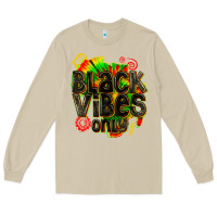 Mushroom black vibes only Long Sleeve Tee - texasbilliewilder
