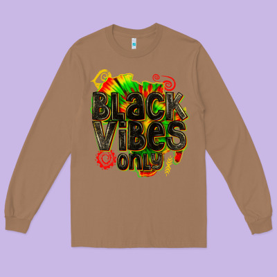 Long Sleeve Tee black vibes only