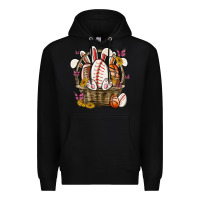 Black easter basket sports Premium Hoodie - MaliasSmallBusiness