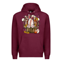Burgundy easter basket sports Premium Hoodie - MaliasSmallBusiness