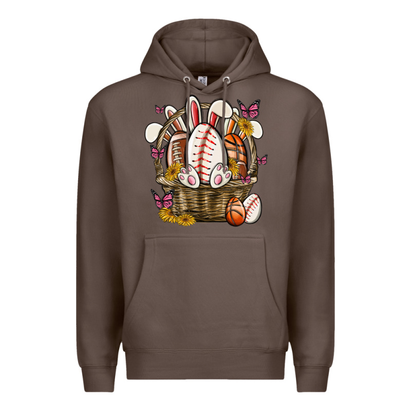 Easter Basket Sports Premium Hoodie by MaliasSmallBusiness | Teevron