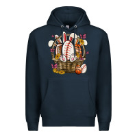 Navy easter basket sports Premium Hoodie - MaliasSmallBusiness