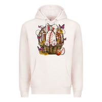 Pale Pink easter basket sports Premium Hoodie - MaliasSmallBusiness