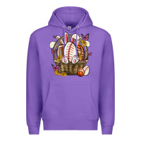 Purple easter basket sports Premium Hoodie - MaliasSmallBusiness