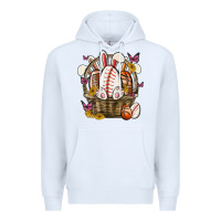 White easter basket sports Premium Hoodie - MaliasSmallBusiness