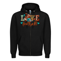 Black love football Zipper Hoodie - Zillion Design Studio