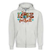 Love Football Zipper Hoodie | Teevron