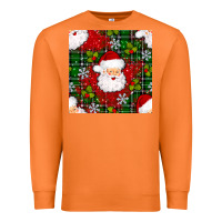 Carrot Christmas Santa Claus Seamless Pattern Premium Sweatshirt - BundleAndBundleShop