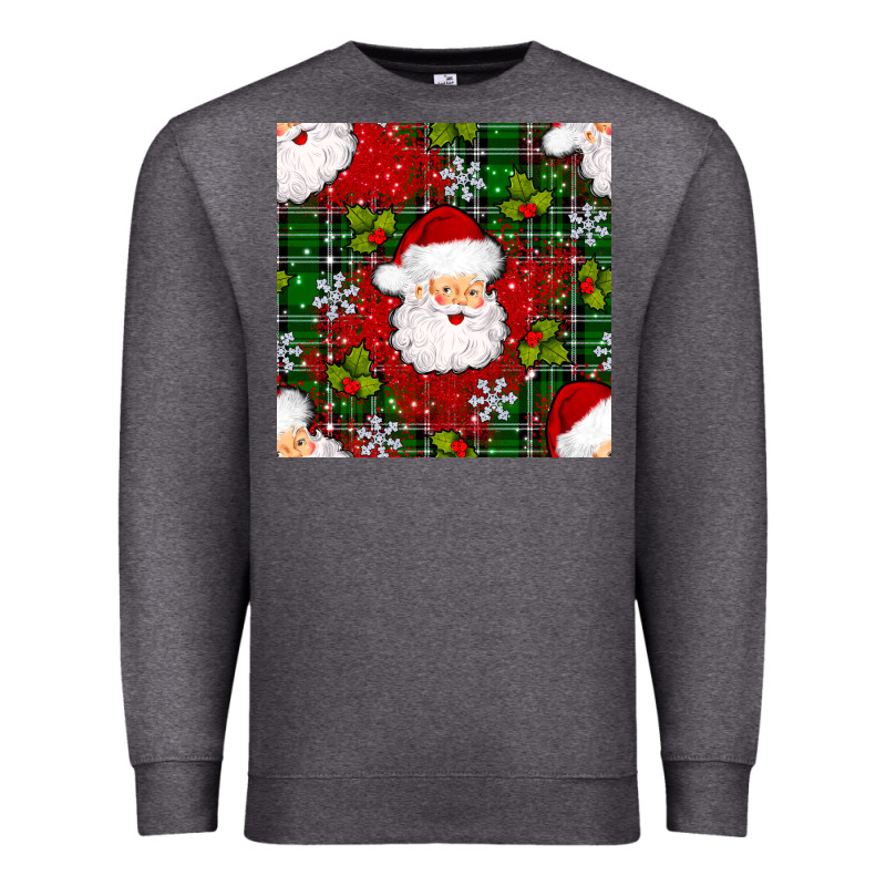 Christmas Santa Claus Seamless Pattern Premium Sweatshirt by BundleAndBundleShop | Teevron