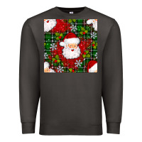 Smoke Christmas Santa Claus Seamless Pattern Premium Sweatshirt - BundleAndBundleShop