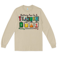 Mushroom battery life of a teacher Long Sleeve Tee - Zillion Design Studio