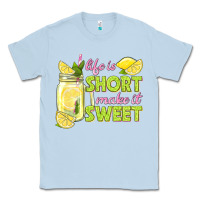 Dusty Blue life is  make it sweet Classic Tee - texasbilliewilder