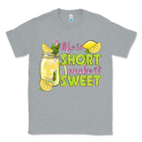 Heather Grey life is  make it sweet Classic Tee - texasbilliewilder