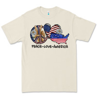 Peace Love America Premium Tee | Teevron