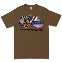 Cacao peace love america Premium Tee - SublimationCraftShop