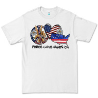 White peace love america Premium Tee - SublimationCraftShop