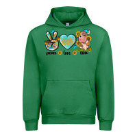 Emerald peace love cute cow Urban Hoodie - NancyCooperArtShop