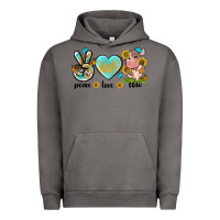 Pigment Tornado peace love cute cow Urban Hoodie - NancyCooperArtShop
