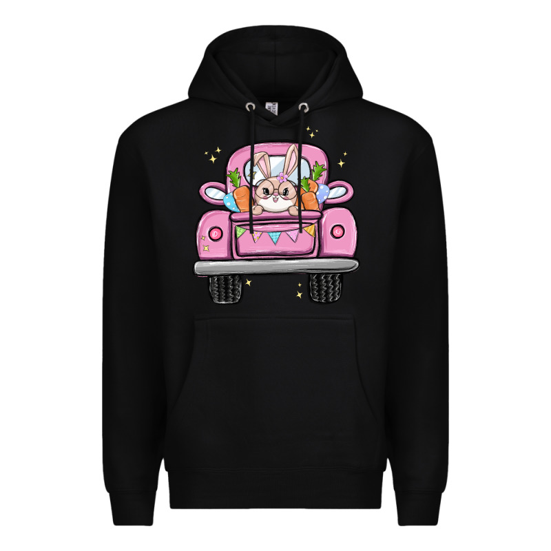 Easter Bunny And Truck Premium Hoodie by MaliasSmallBusiness | Teevron
