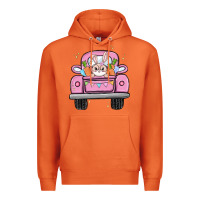 Carrot easter bunny and truck Premium Hoodie - MaliasSmallBusiness