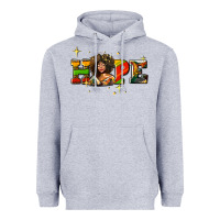 Heather Grey hope juneteenth Heavyweight Hoodie - AdoDesignShop