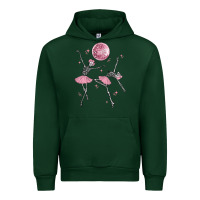 Forest Green skeleton ballerina Urban Hoodie - MaliasSmallBusiness